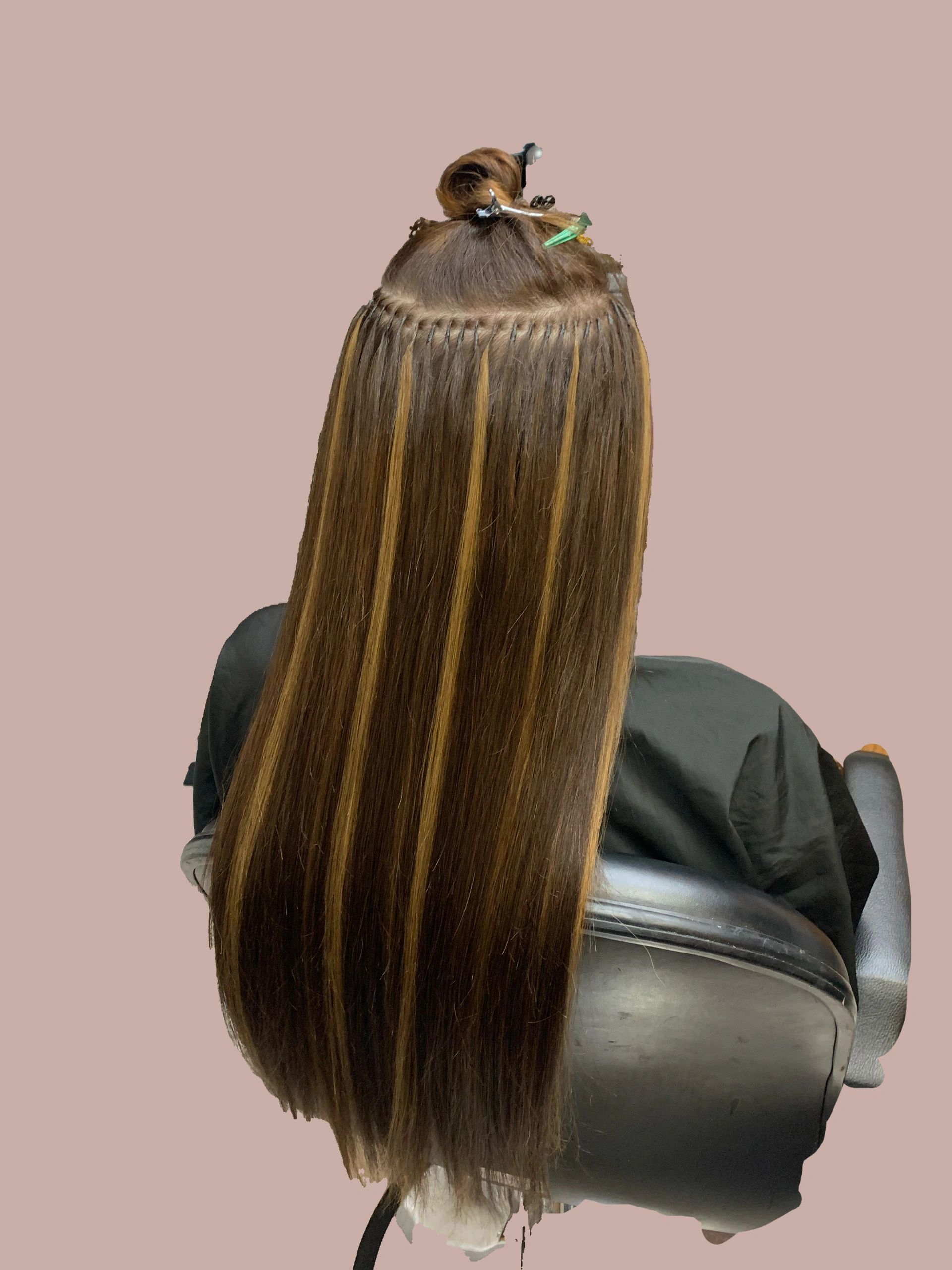Hair extensions, Human hair extensions, keratin tipped hair extensions, Woodland Hills.
